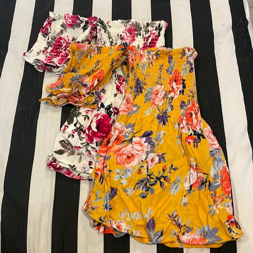 Set of Two Cute!! Off the Shoulder Tops NWOT